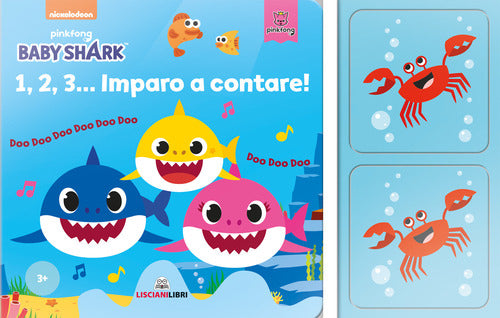 Cover of 1,2,3... imparo a contare! Baby Shark