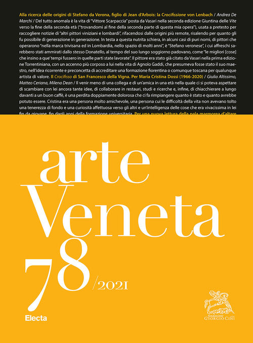 Cover of Arte veneta. Rivista di storia dell'arte
