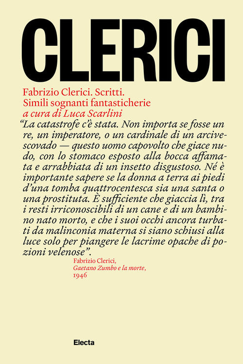 Fabrizio Clerici. Scritti. Simili sognanti fantasticherie