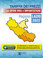 Cover of Tariffa dei prezzi per opere edili e impiantistiche. Regione Lazio 2022