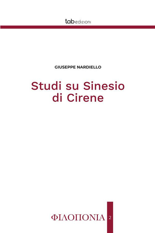 Cover of Studi su Sinesio di Cirene