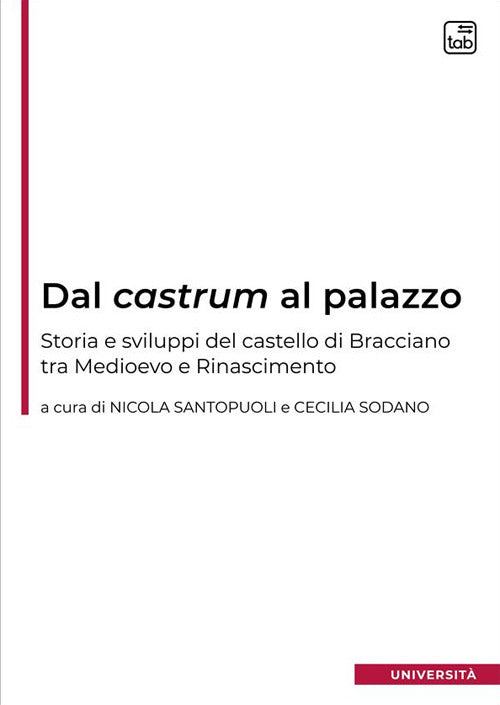 Cover of Dal castrum al palazzo. Storia e sviluppi del castello di Bracciano tra Medioevo e Rinascimento