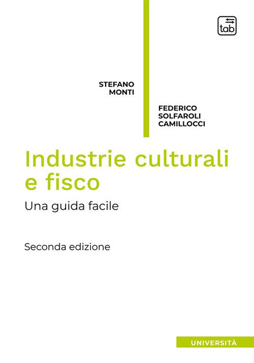 Cover of Industrie culturali e fisco. Una guida facile