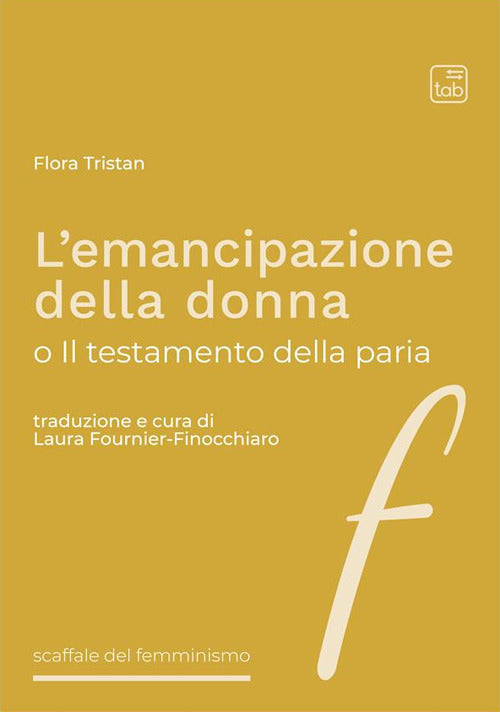 Cover of emancipazione della donna o Il testamento della paria