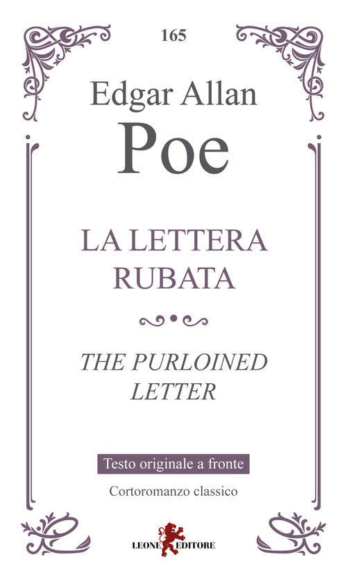 La lettera rubata-The purloined letter. Testo inglese a fronte