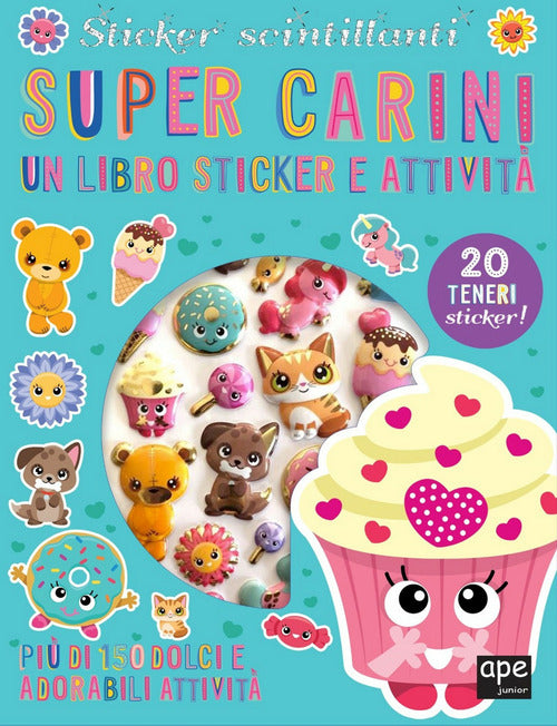 Cover of Super carini. Sticker 3D. Con adesivi
