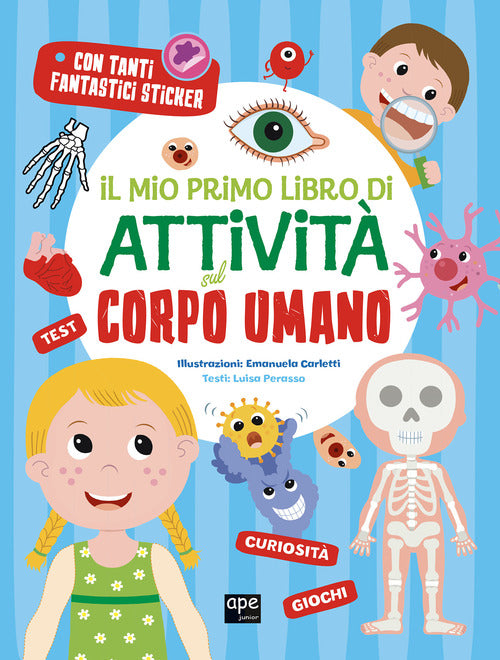 Cover of mio primo libro di attività sul corpo umano