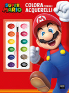 Cover of Super Mario. Colora con gli acquerelli