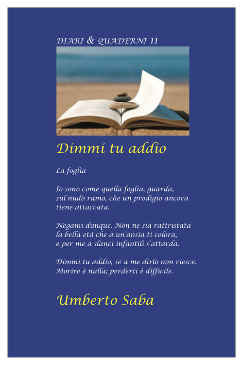 Cover of Dimmi tu addio