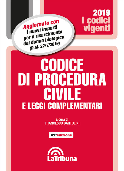 Cover of Codice di procedura civile e leggi complementari