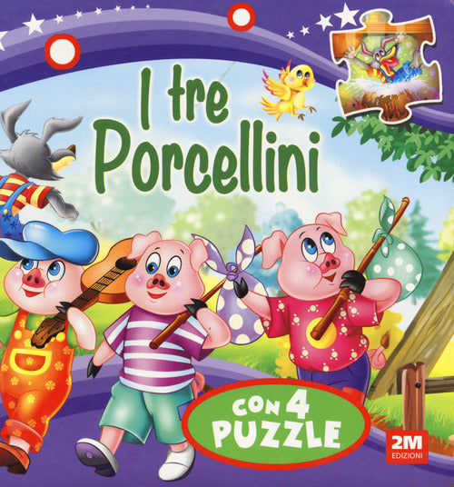 Cover of tre porcellini. Libro puzzle