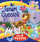 Cover of Teneri cuccioli. Libro puzzle