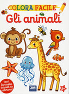 Cover of animali. Colora facile