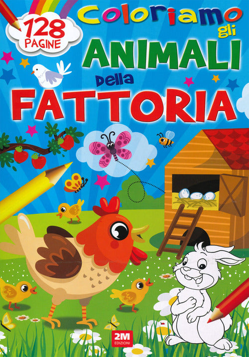 Cover of Coloriamo gli animali della fattoria