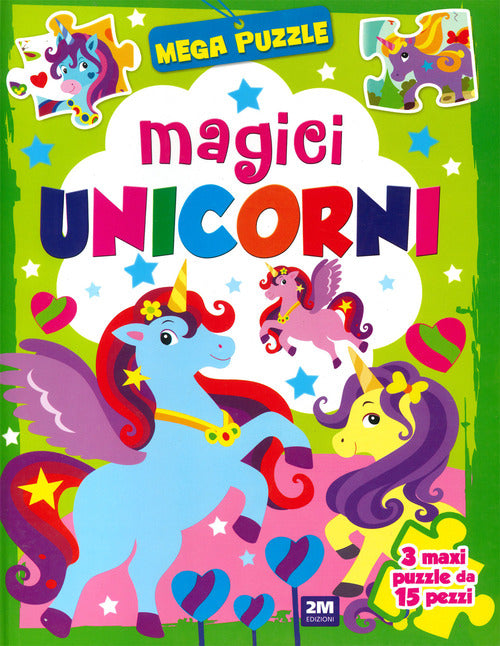 Cover of Magici unicorni. Mega puzzle