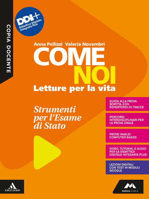 Cover of Come noi. Esame di Stato. Per la Scuola media