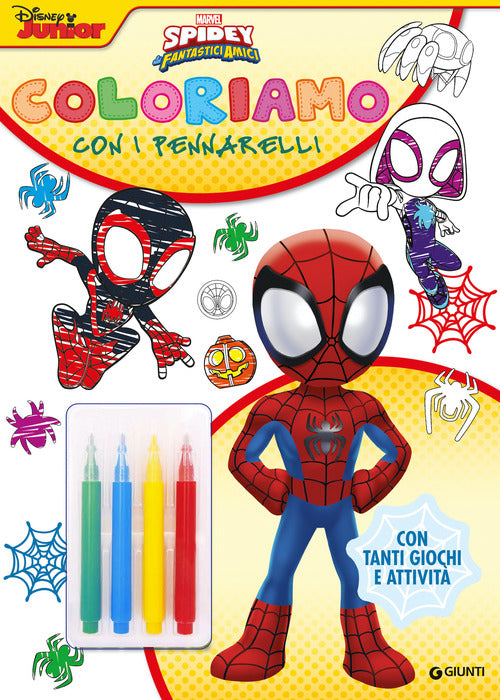 Cover of Spidey. Coloriamo con i pennarelli. Super album