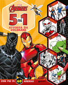 5 in 1 attivit da colorare. Avengers. Con adesivi