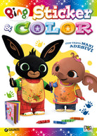 Cover of Grandi amici. Sticker & color. Bing. Activity book. Con adesivi