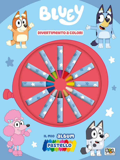 Cover of Divertimento a colori! Il mio album pastello. Bluey