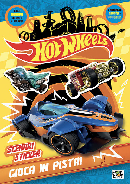 Cover of Gioca in pista! Hot Wheels. Scenari sticker