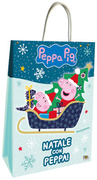 Cover of Natale con Peppa. Shopper bag. Peppa Pig