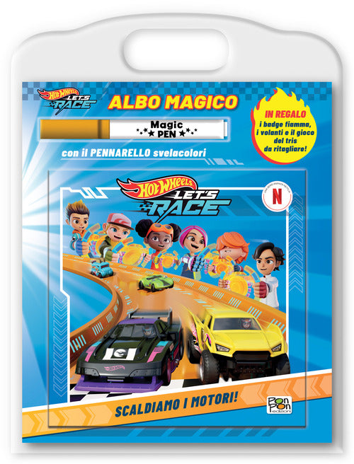 Scaldiamo i motori! Hot Wheels Let's Race. Albo magico