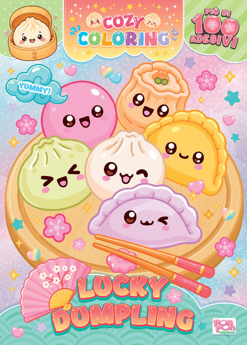 Lucky dumpling. Cozy coloring. Con adesivi