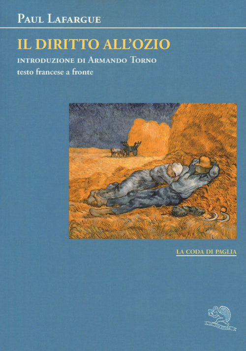 Cover of diritto all'ozio. Testo francese a fronte