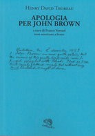 Cover of Apologia per John Brown. Testo americano a fronte