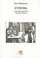 Cover of usura. Testo latino a fronte
