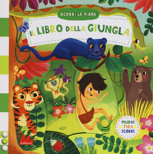 Cover of libro della giungla. Scorri le fiabe