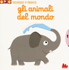 Cover of animali del mondo. Scorri e gioca