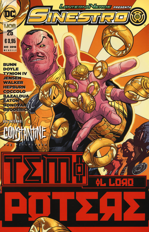 Cover of Lanterna verde presenta: Sinestro