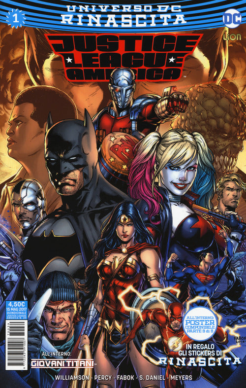 Cover of Rinascita. Justice League America