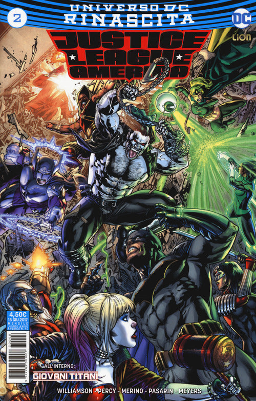 Cover of Rinascita. Justice League America