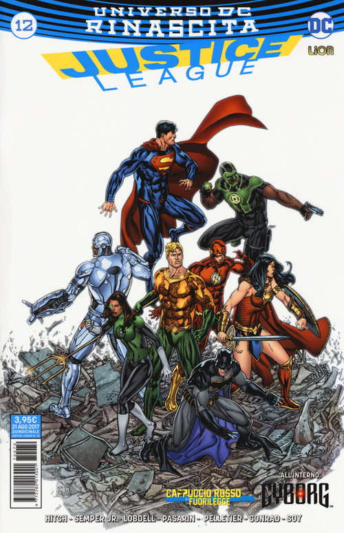 Cover of Rinascita. Justice League