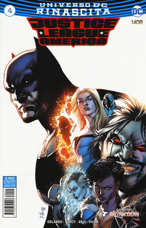 Cover of Rinascita. Justice League America