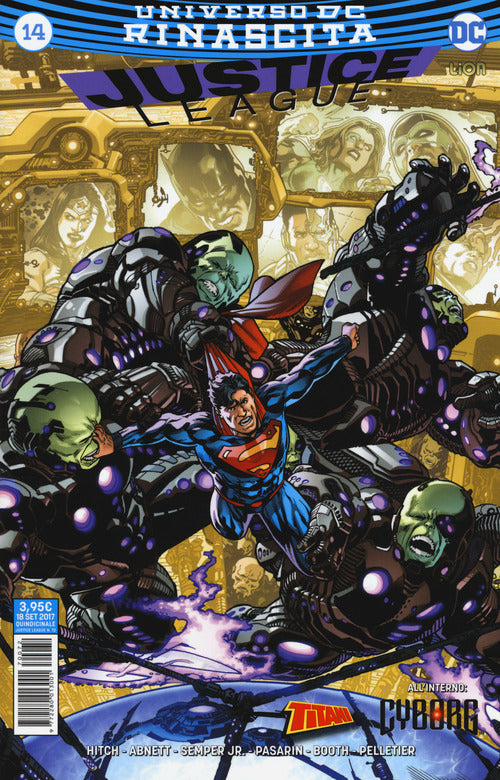 Cover of Rinascita. Justice League