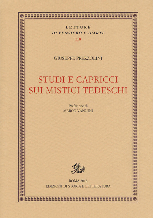Cover of Studi e capricci sui mistici tedeschi