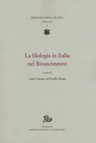 Cover of filologia in Italia nel Rinascimento