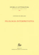 Cover of Filologia interpretativa