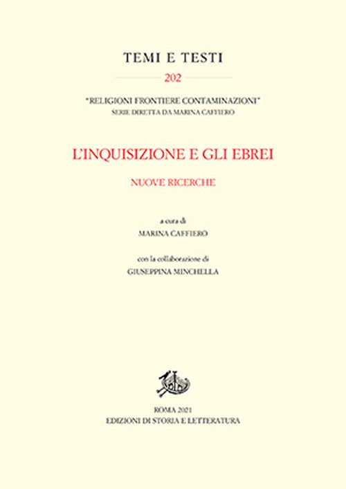 Cover of inquisizione e gli ebrei. Nuove ricerche
