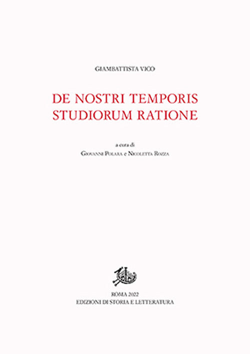 Cover of De nostri temporis studiorum ratione