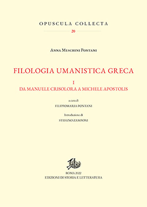 Cover of Filologia umanistica greca