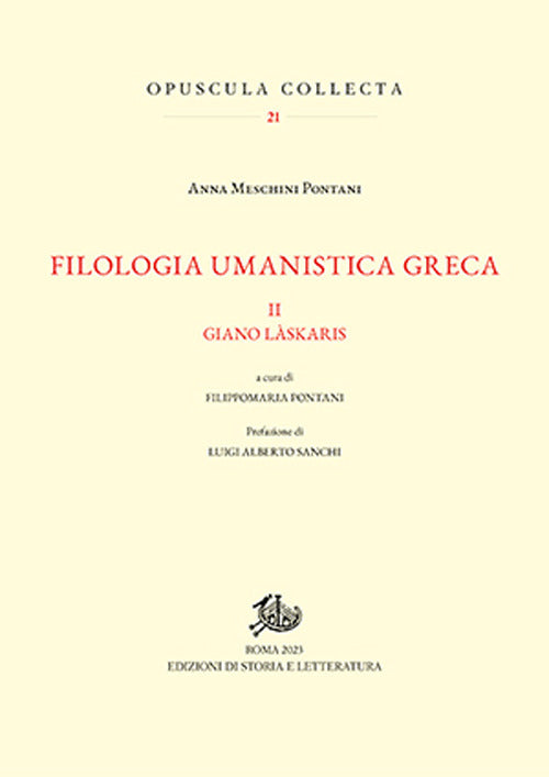 Cover of Filologia umanistica greca