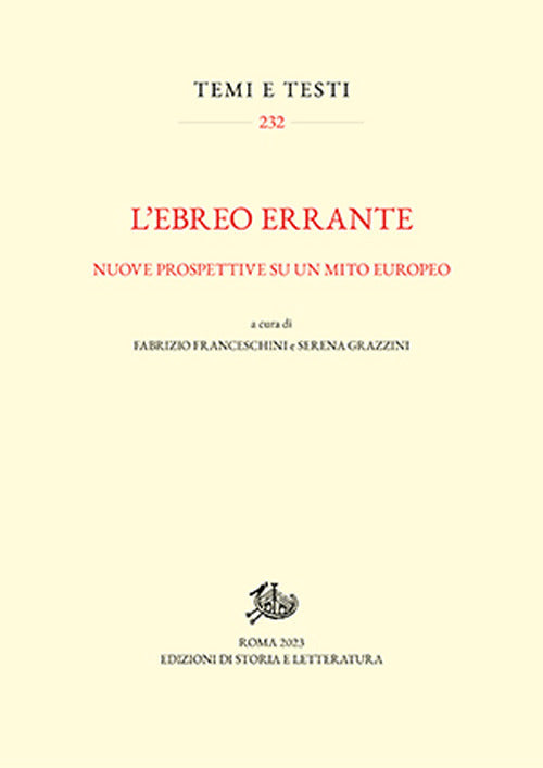 Cover of ebreo errante. Nuove prospettive su un mito europeo