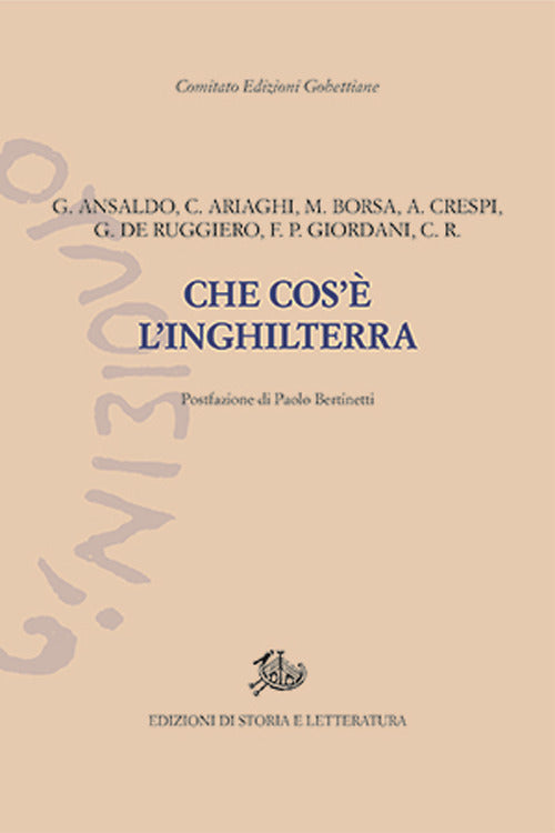 Cover of Che cos'è l'Inghilterra