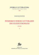 Pensiero e forme letterarie dei giuristi romani. Vol. 2: Studi