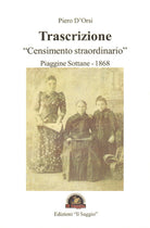 Cover of Trascrizione «Censimento straordinario». Piaggine Sottane 1868